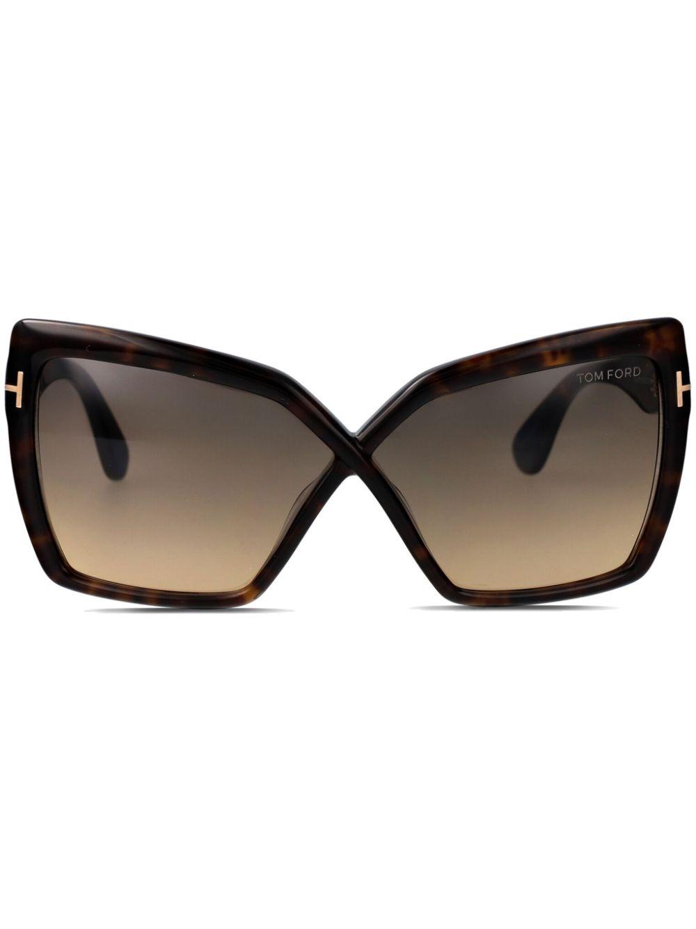 Tom Ford レディース ブラウン キャットアイ サングラス サングラス