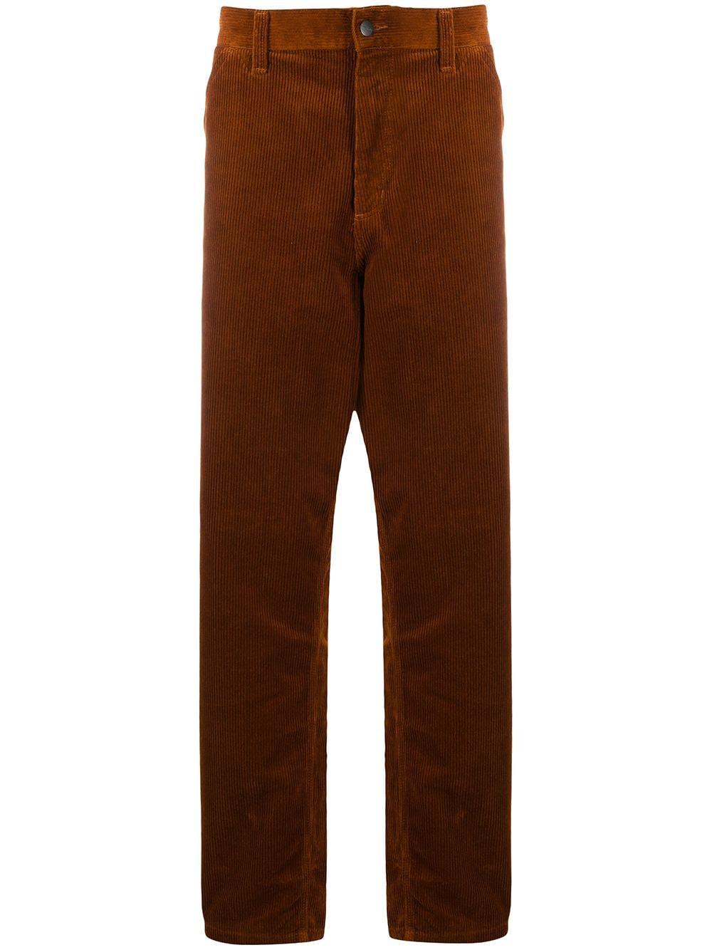 Carhartt WIP Wide-leg Corduroy Trousers in Orange for Men | Lyst