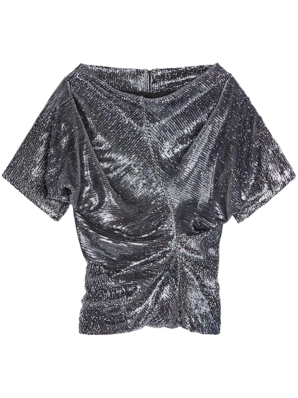 Dries Van Noten レディース グレー デコラティブ トップ トップス