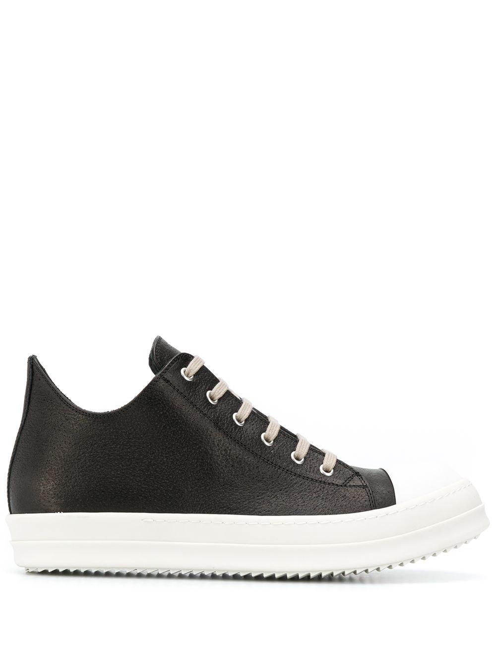 rick owens drkshdw lace up low top sneakers black