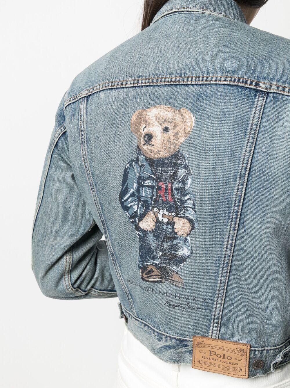 Polo Ralph Lauren Teddy Bear-print Denim Jacket in Blue | Lyst