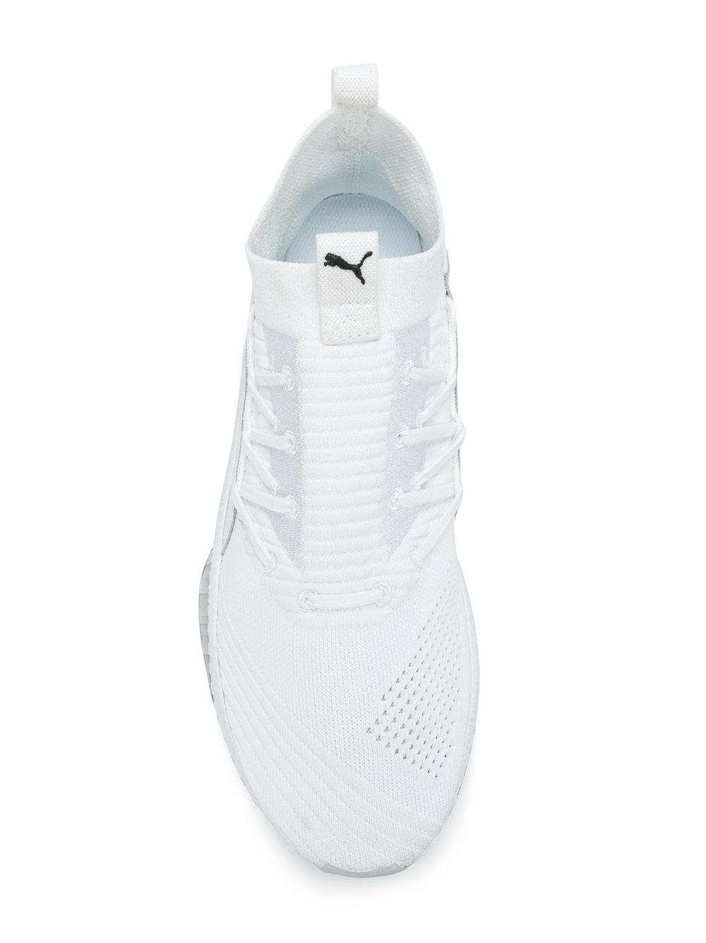 PUMA Cotton Hi-top Sock Sneakers in White for Men | Lyst