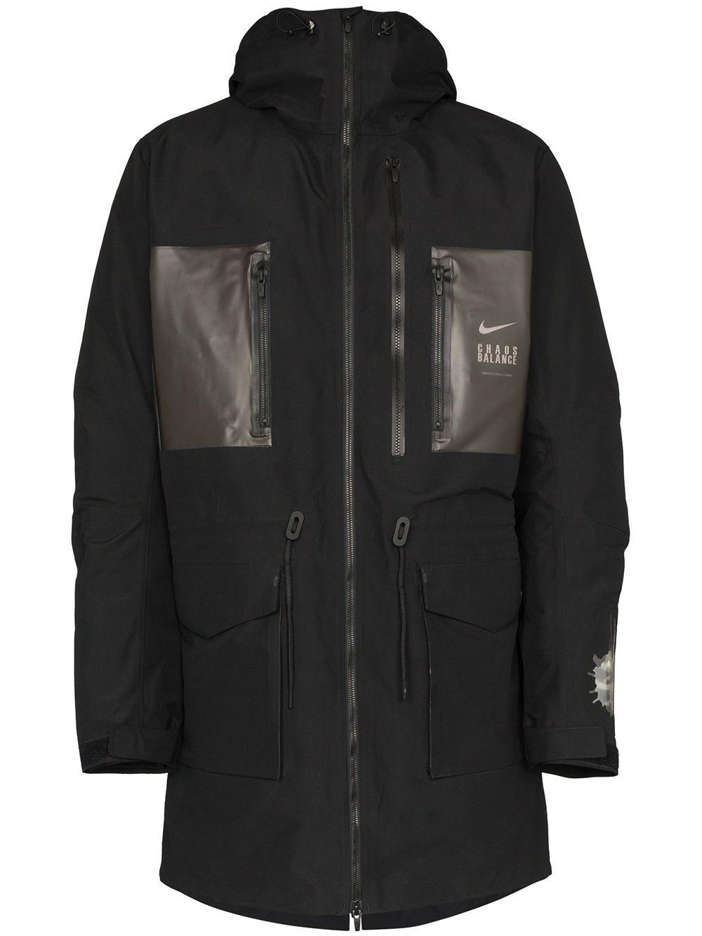 Nike X Undercover Logo Fishtail Parka in Black for Men | Lyst