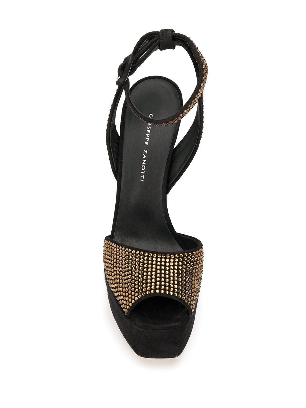 Giuseppe Zanotti Leather Bebe Sandals In Black Lyst