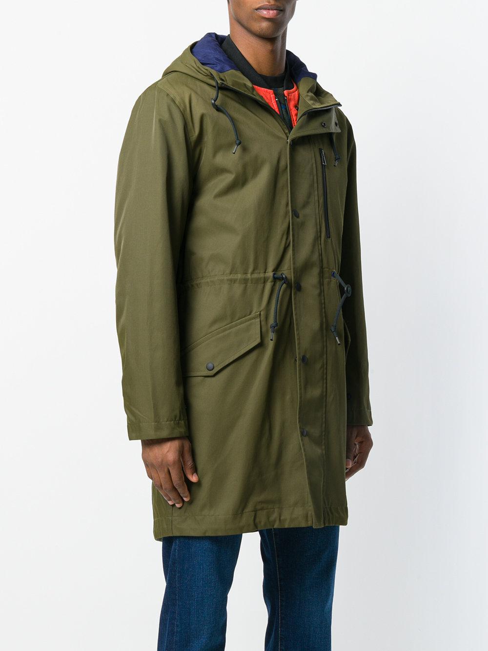 PS by Paul Smith Cotton 2-in-1 Parka in Green for Men - Lyst