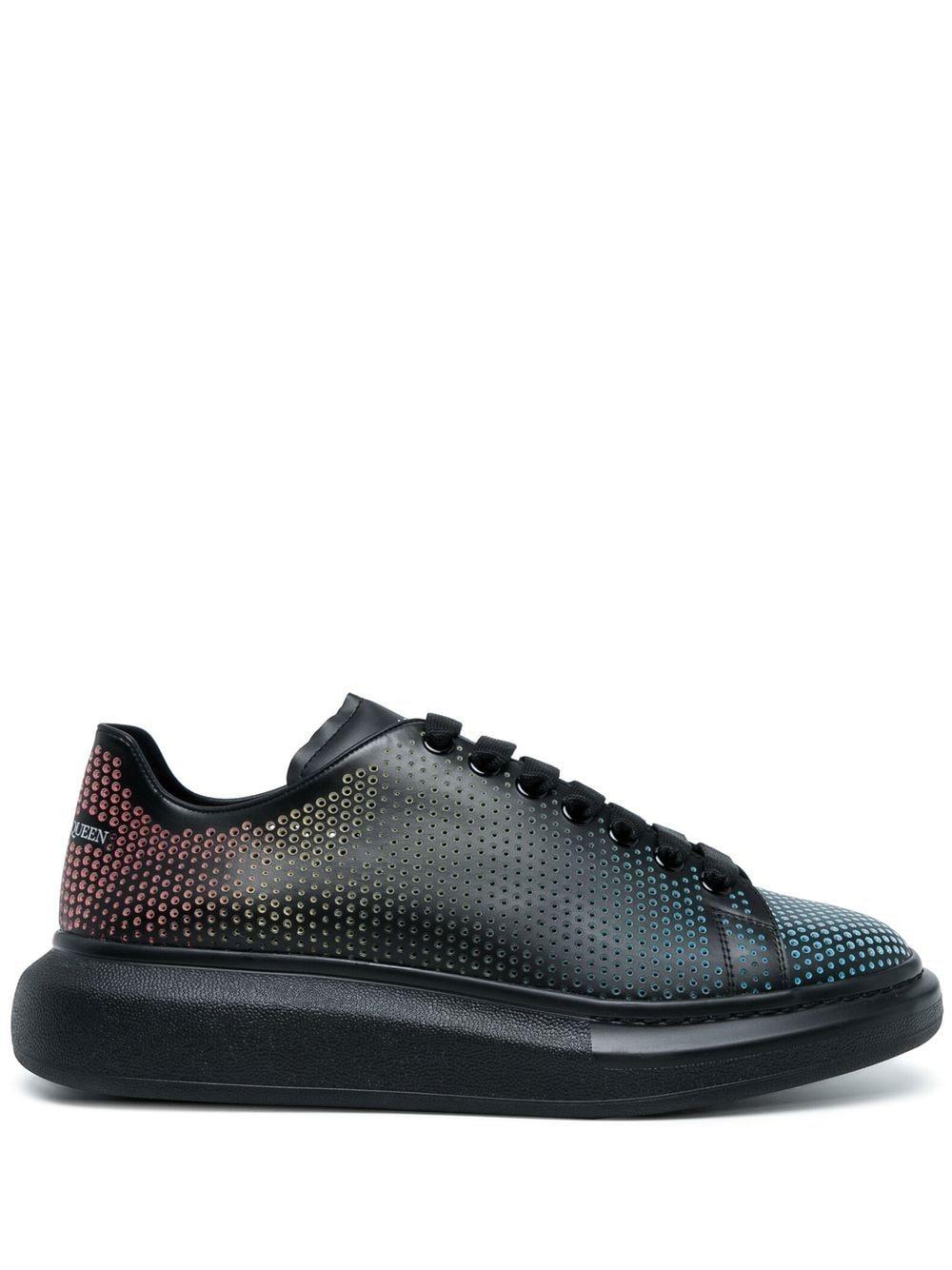 Alexander McQueen Oversized White Leather Rainbow Lace Trainers | Lyst  Canada