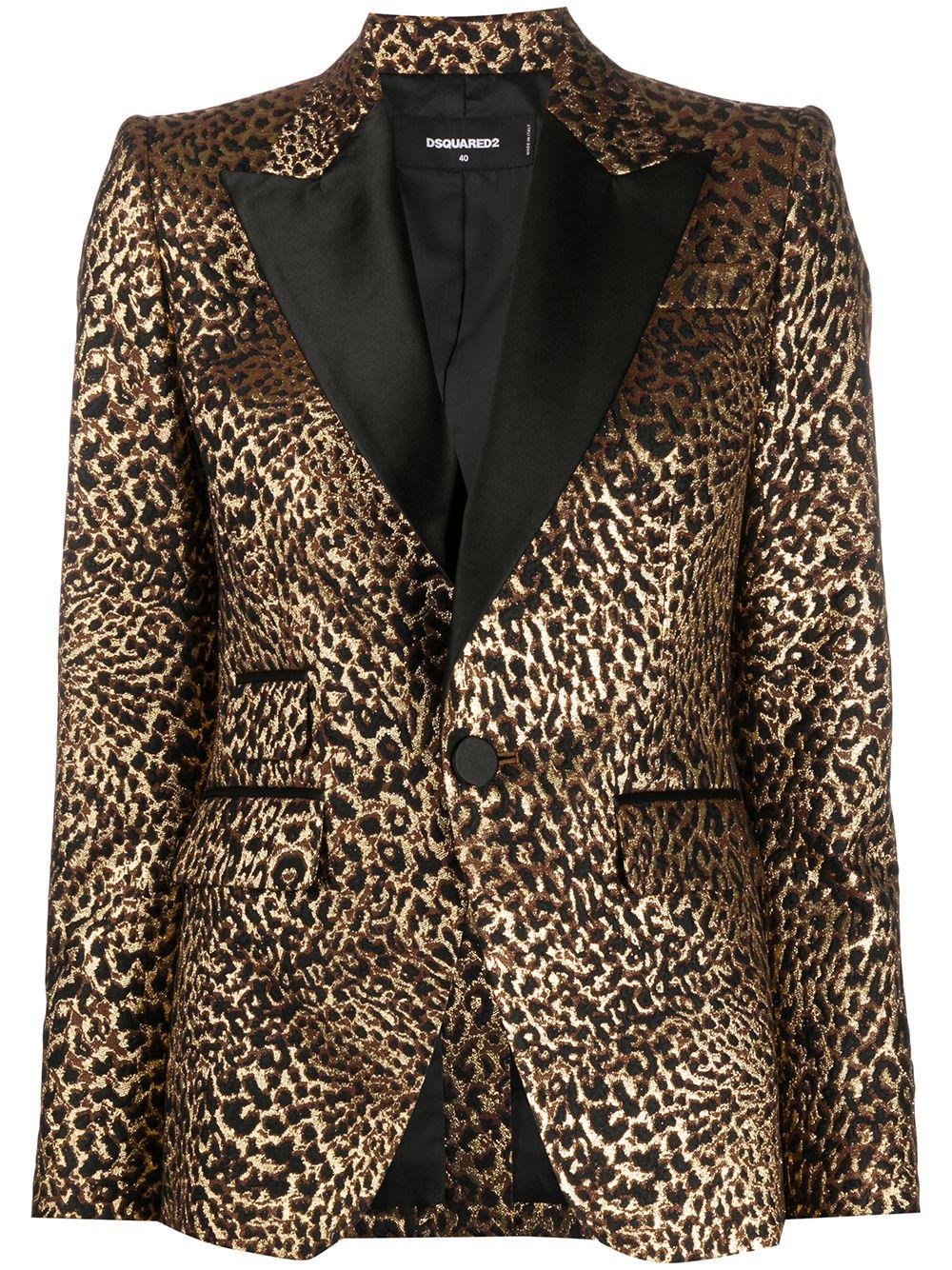 leopard print smoking jacket