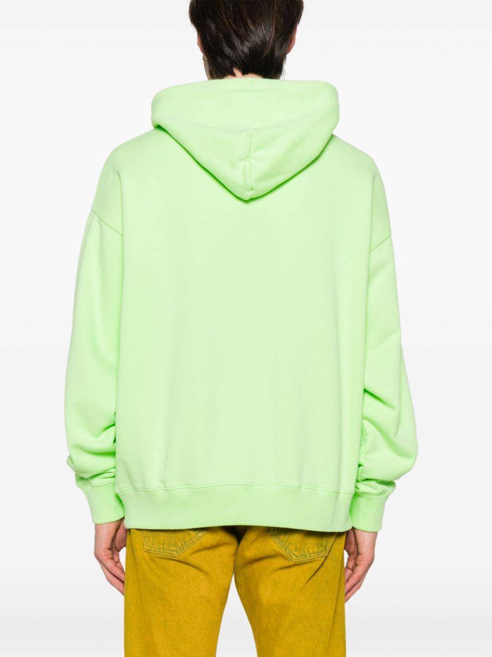 Off white neon green hoodie clearance