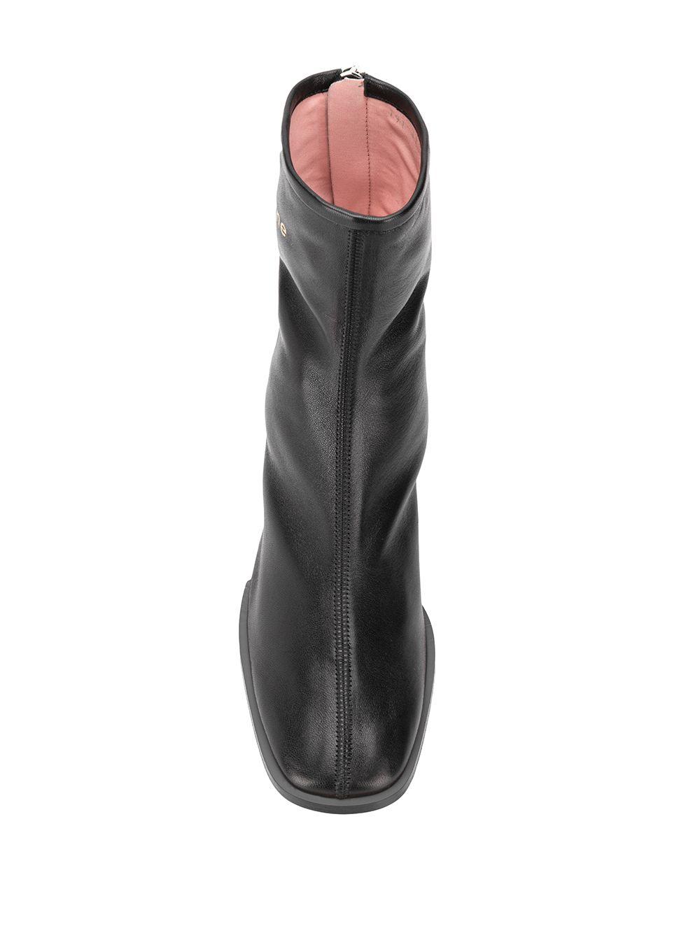 acne studios branded ankle boots