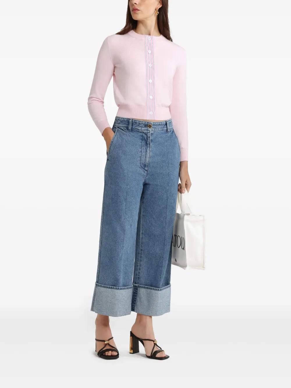 デニム・ジーパン [PATOU]Paneled mid-rise straight-leg jeans PATOU Paneled mid-rise straight-leg jeans | NET-A-PORTER