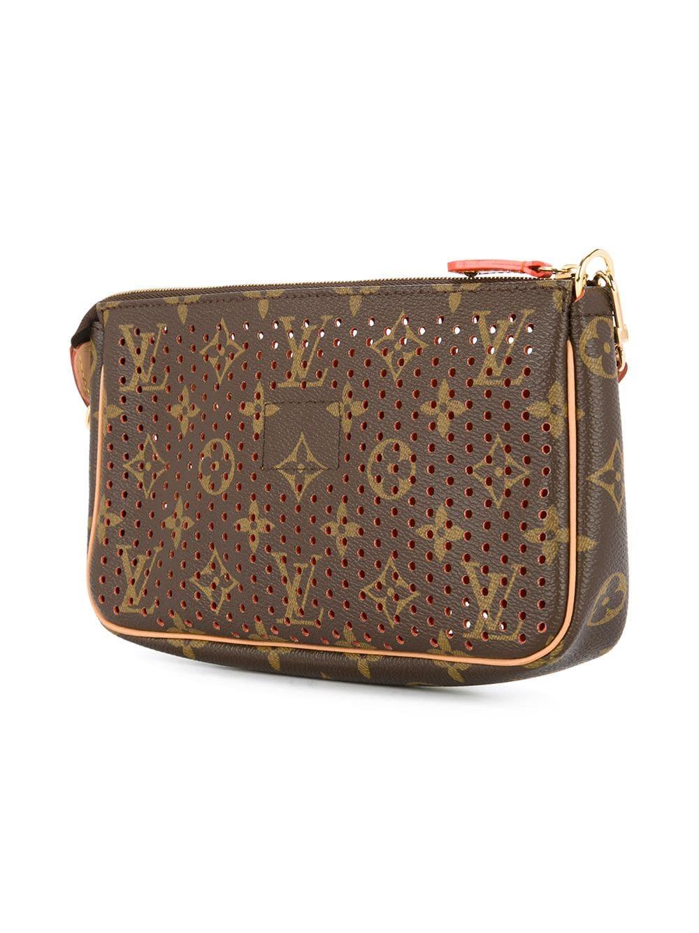 Louis Vuitton Pre-Owned Punch Holes Monogramclutch in Brown