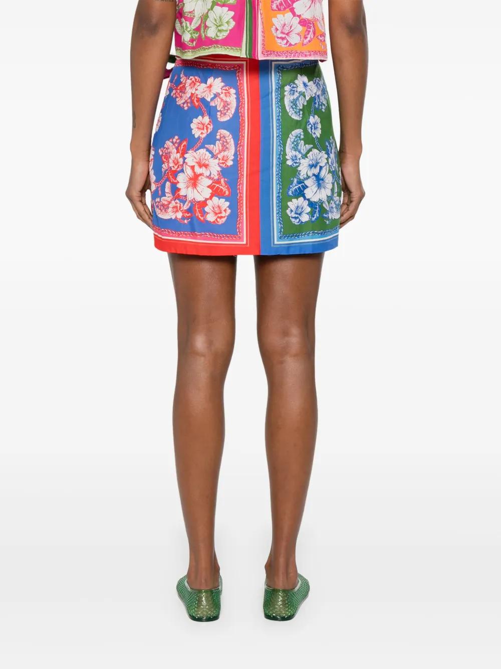 スカート FARM RIO New Guilhermina cotton miniskirt New Guilhermina Skirt – FARM Rio