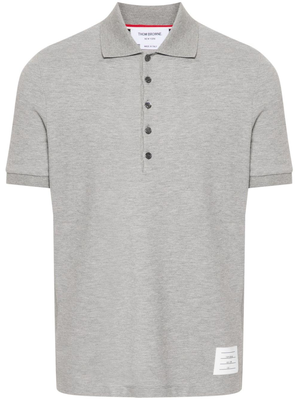 Thom Browne メンズ グレー 4bar ポロシャツ Tシャツ