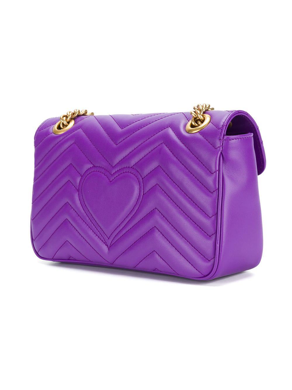 gucci purple marmont bag