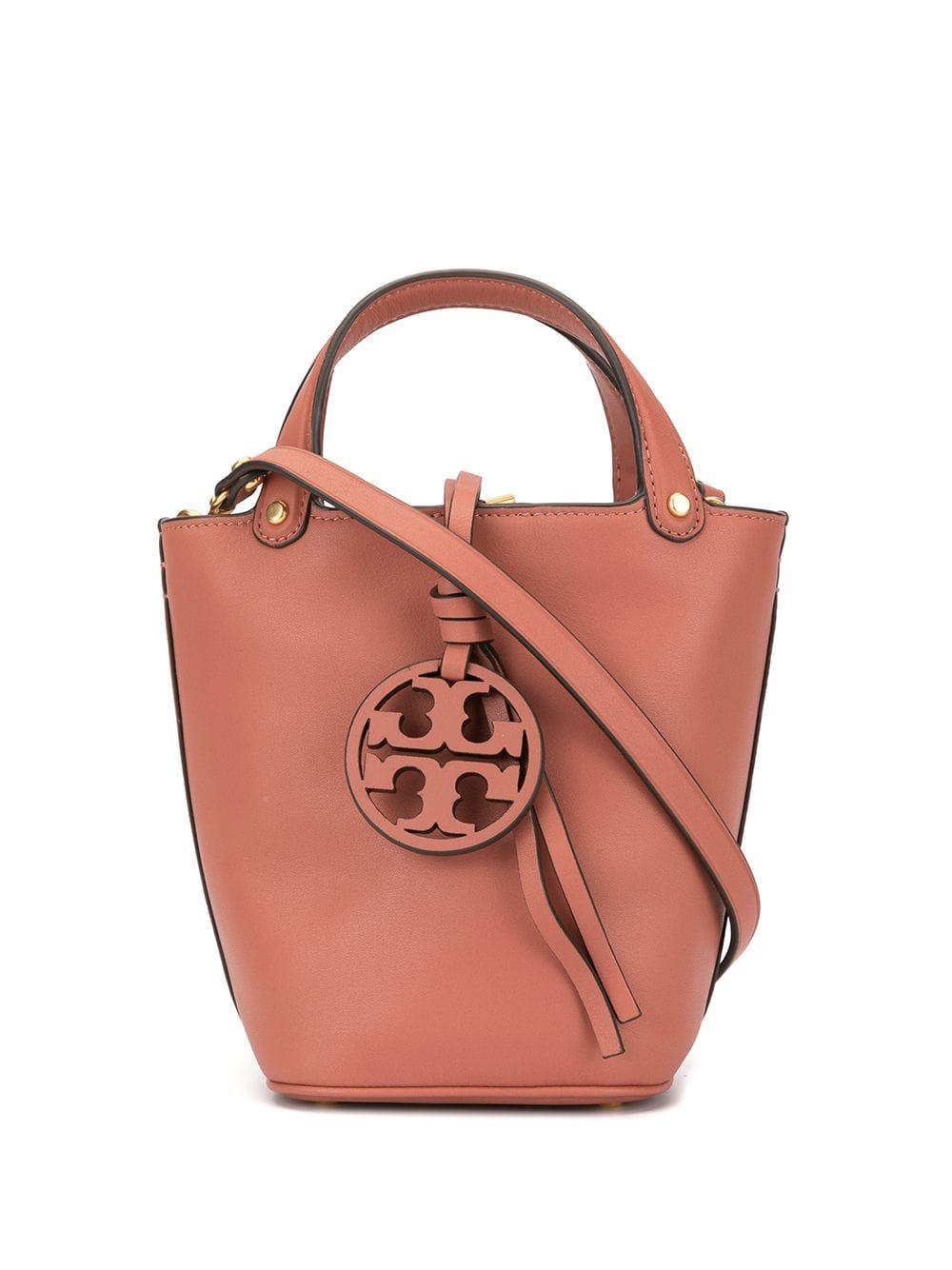 Tory Burch Small Miller Bucket Bag in Pink