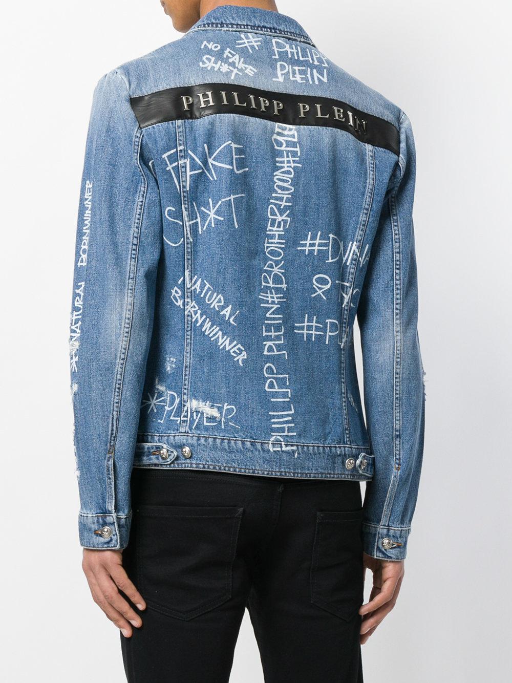 Giacca jeansPhilipp Plein in Denim da Uomo colore Blu | Lyst