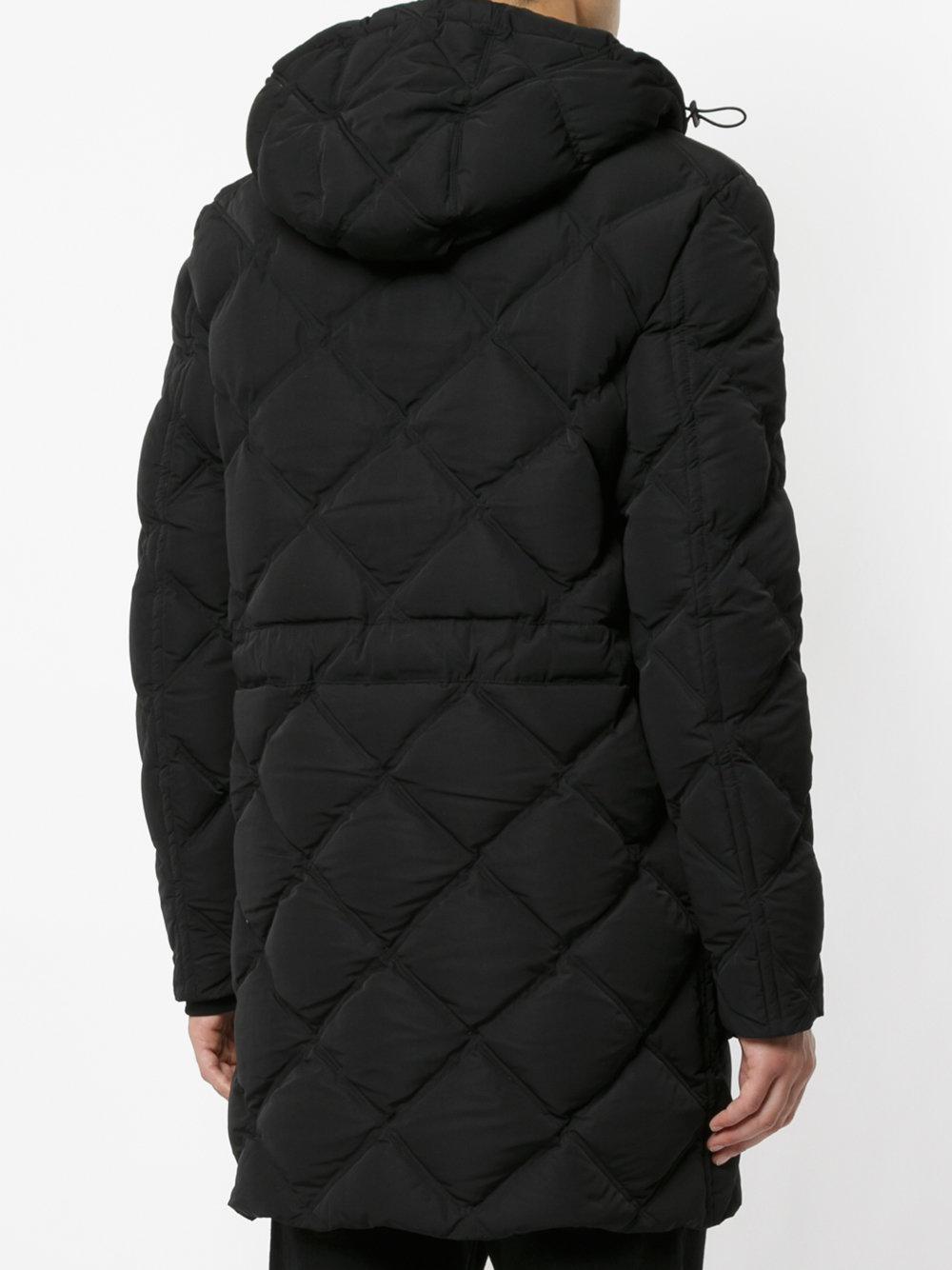 Cerruti 1881 Buttondown Padded Coat in Black for Men Lyst