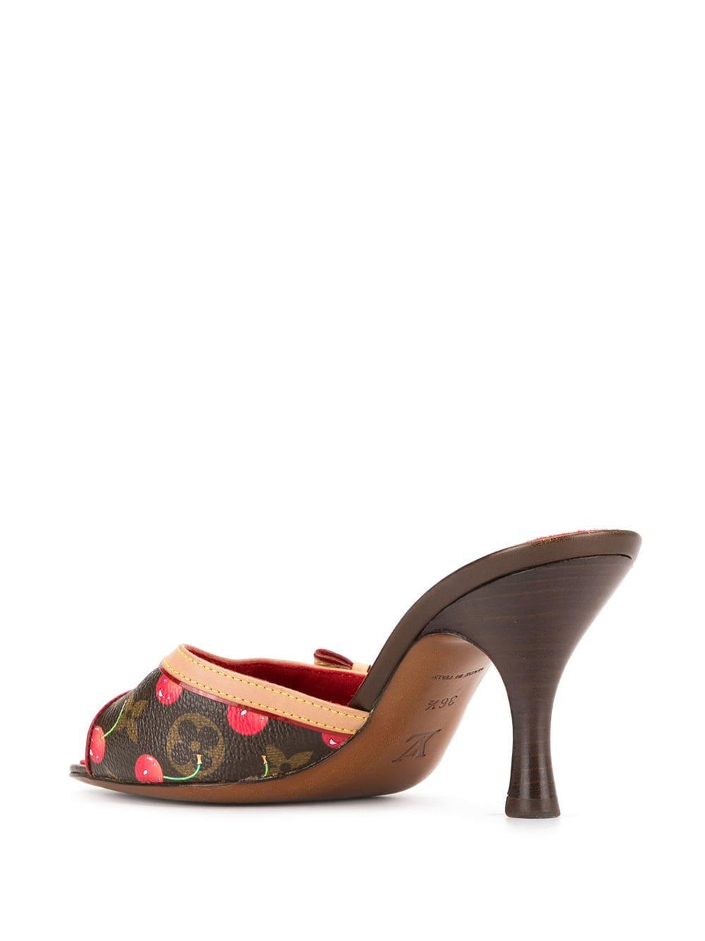 Louis Vuitton, Shoes, Louis Vuitton Takashi Murakami Cherry Slides