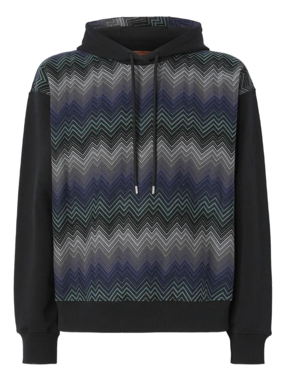 パーカー・フーディ MISSONI SS24 Missoni Sweaters Black (TS24SW02 BJ00H0S91J4) Hooded sweatshirt in cotton with logo Black | Missoni