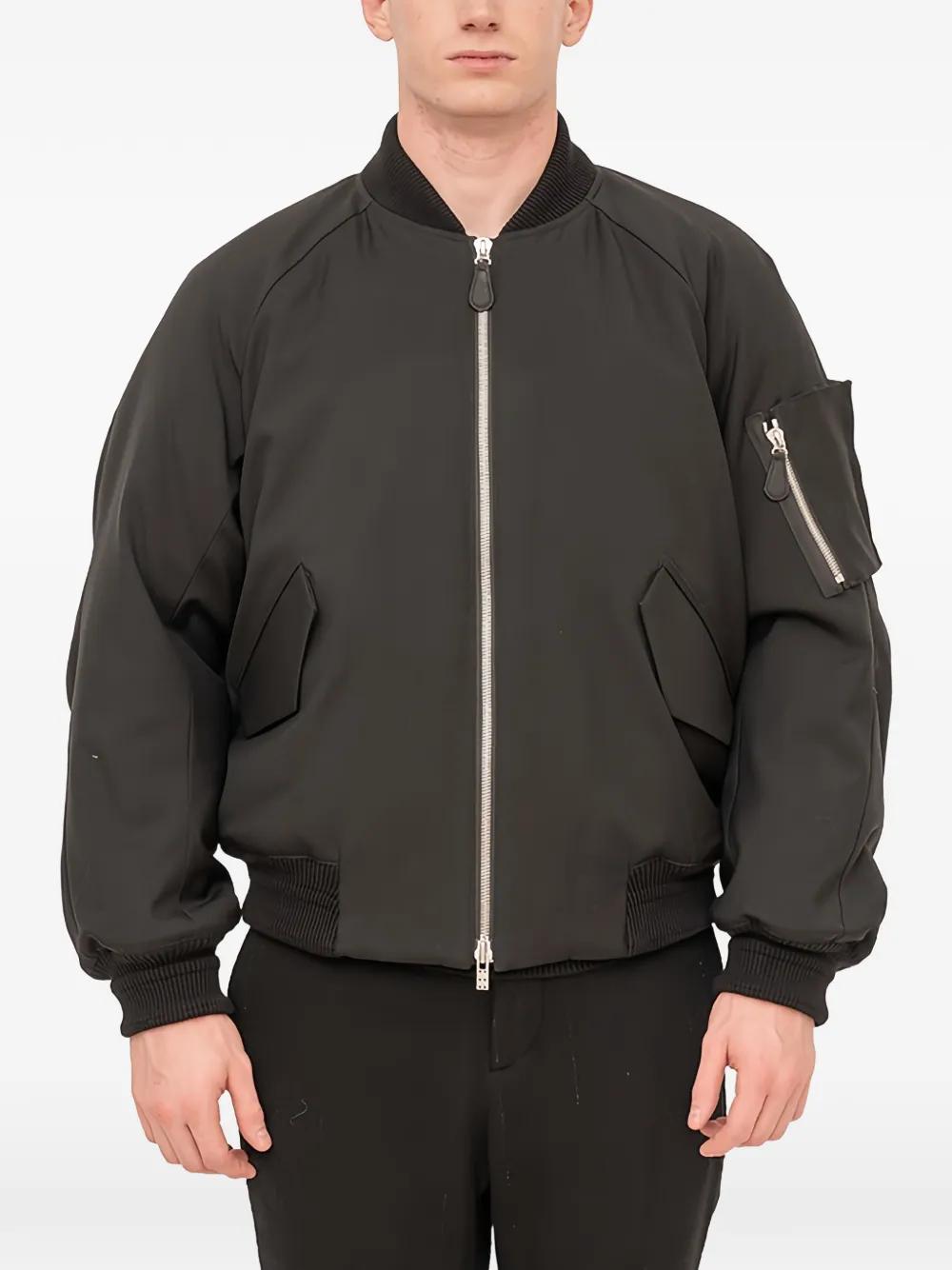 DEVOA Ma-1 Bomber Jacket in Gray for Men | Lyst