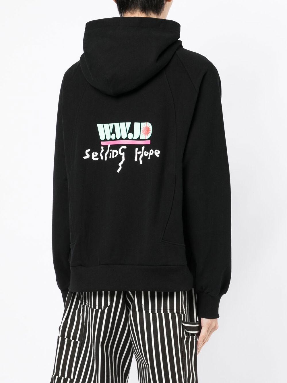 NAMESAKE Joey Off Court Embroidered Hoodie in Black for