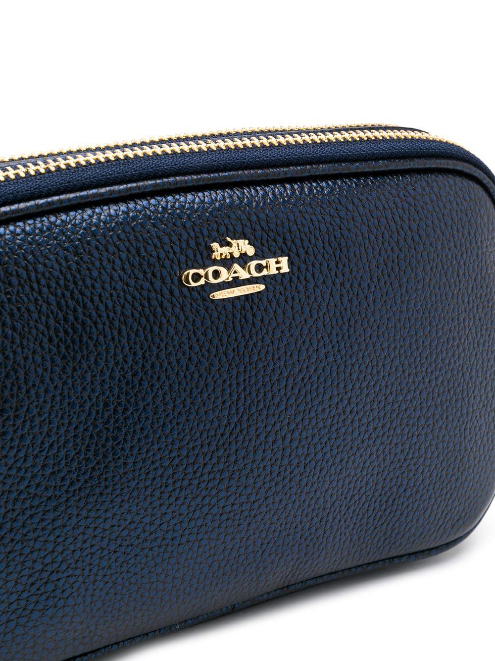 COACH Leather Crossbody Bag in Blue Lyst