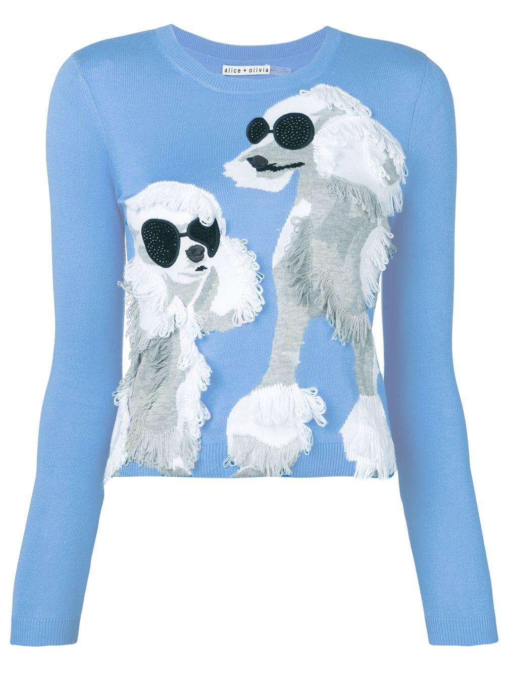 Alice and olivia poodle sweater sales