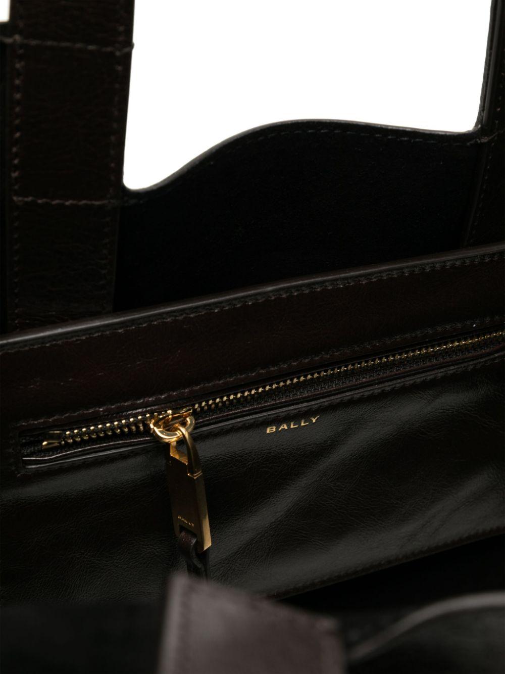 Bally メンズ ブラック レザー トートバッグ トートバッグ