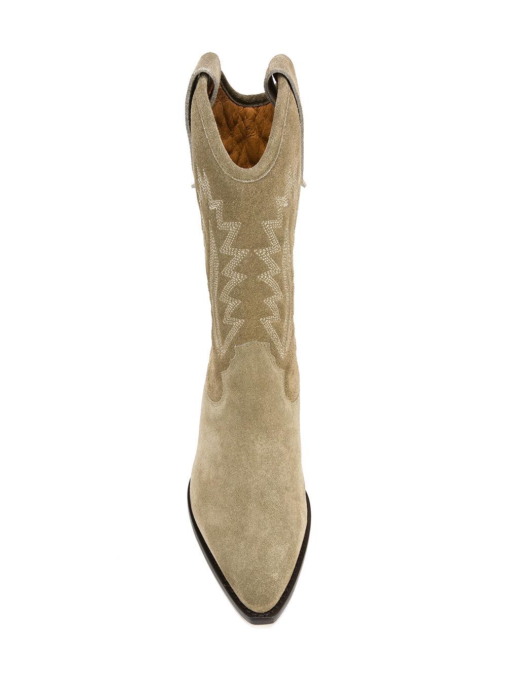 Étoile Isabel Marant Étoile 'dallin' Cowboy Boots in Green | Lyst