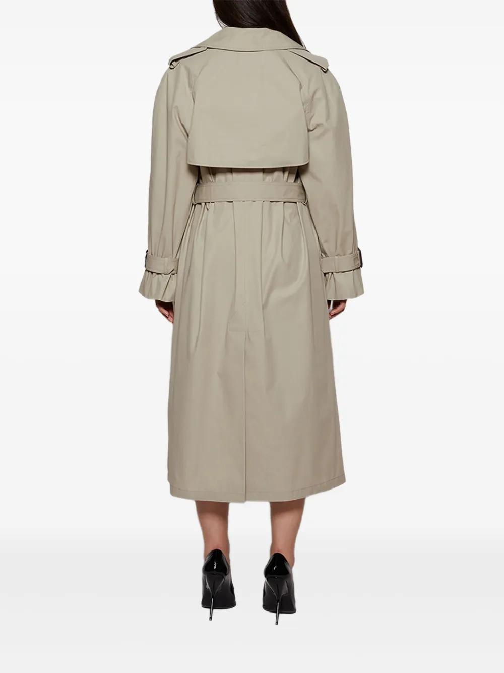 Wardrobe NYC Double-Breasted Belted Trench Coat in Grey Lyst UK