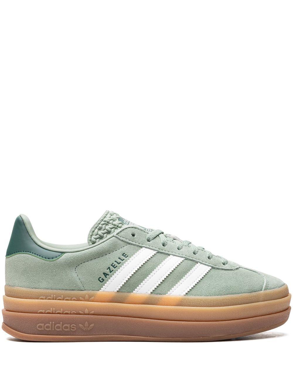 adidas Gazelle Brand-patch Suede Low-top Trainers in Green | Lyst