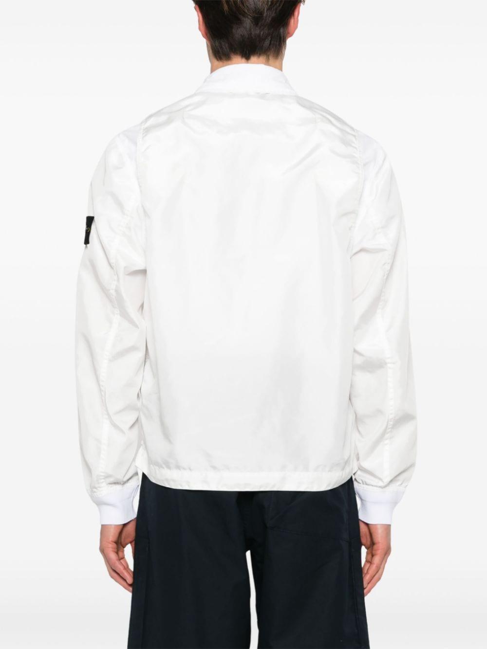 Stone Island Off Compass Badge Jacket For in White for Men Lyst Australia