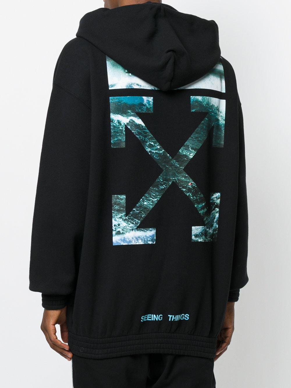 screaming girl off white hoodie