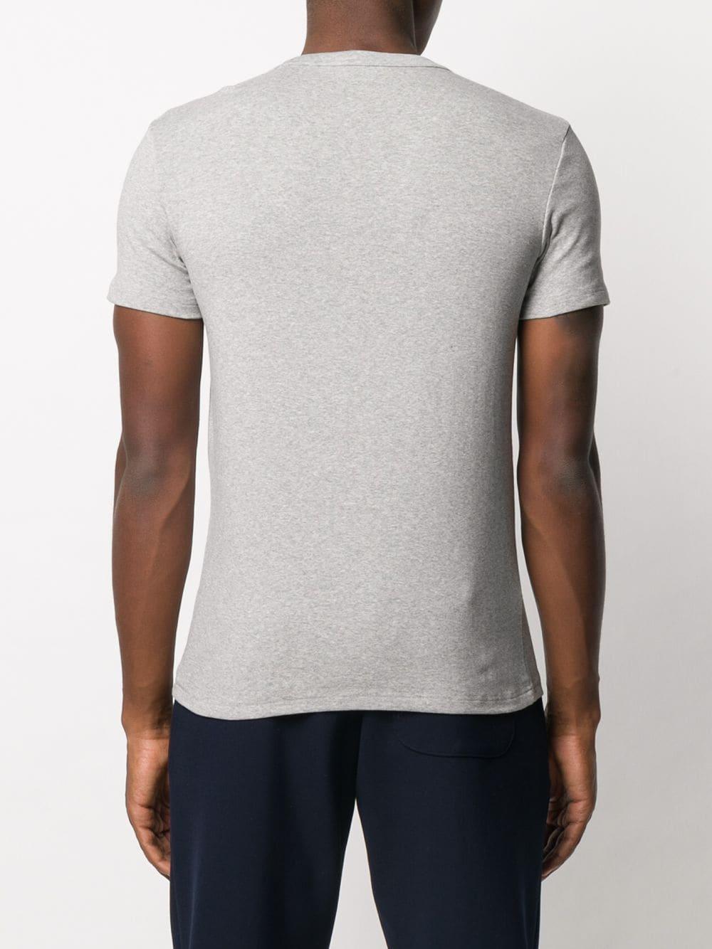 Tom Ford Cotton Logo Patch V-neck T-shirt in Grey (Gray) for Men - Lyst
