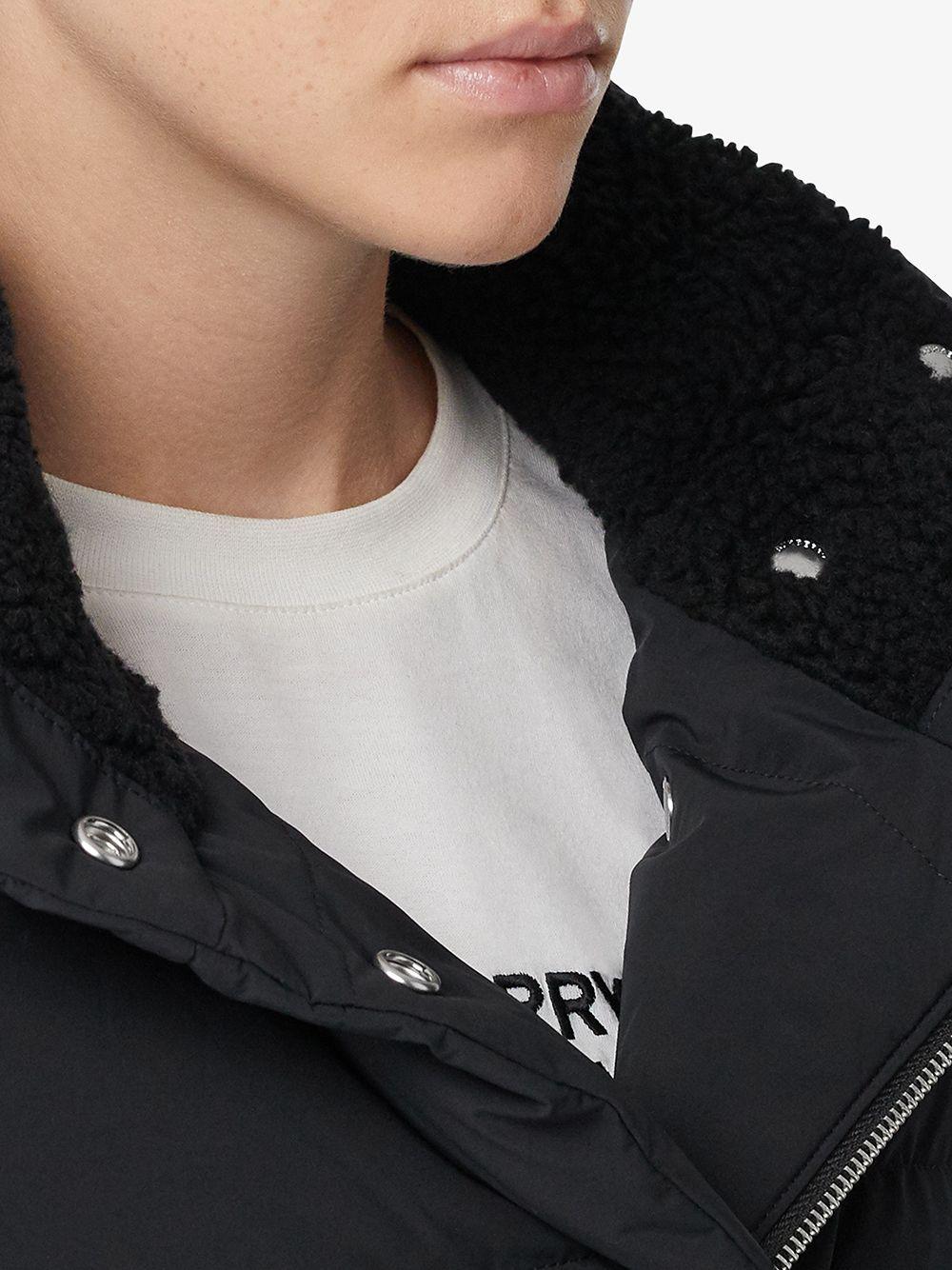burberry detachable hood belted puffer coat