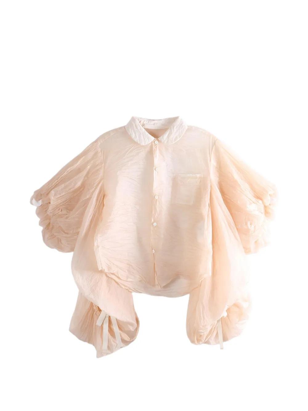 Comme des Garçons Puff-Sleeve Blouse in Pink | Lyst