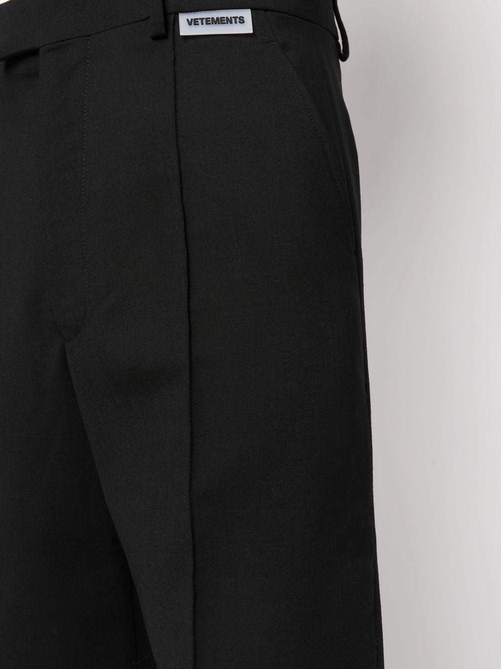 Vetements Wide-leg Tailored Trousers in Black for Men | Lyst