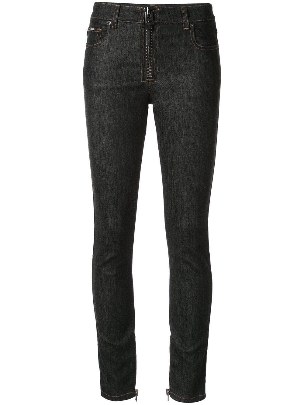 Tom Ford Denim Zip-up Skinny Jeans in Blue - Lyst