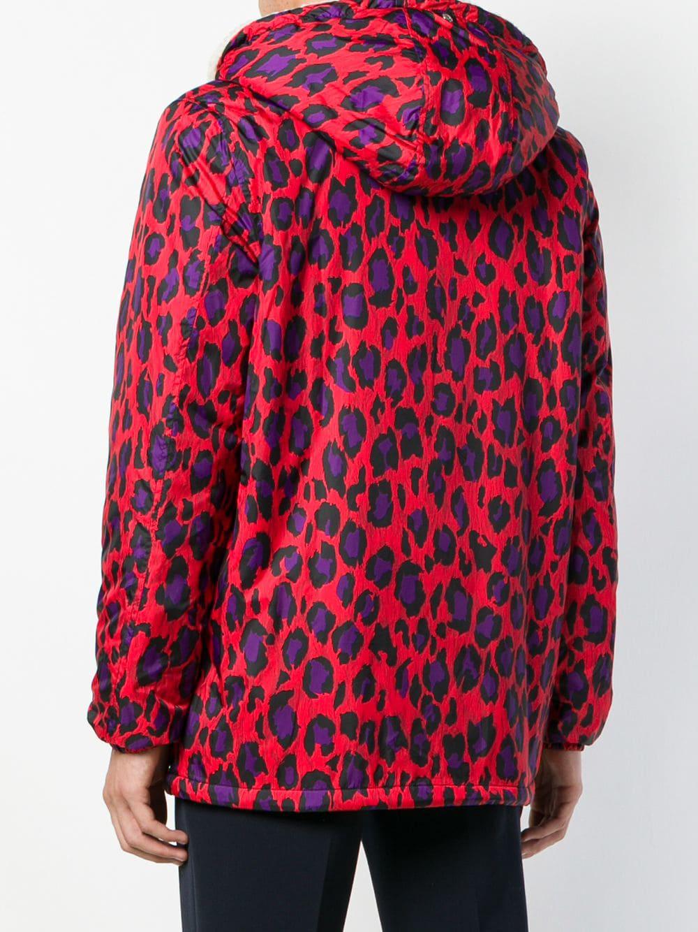 kenzo leopard print coat
