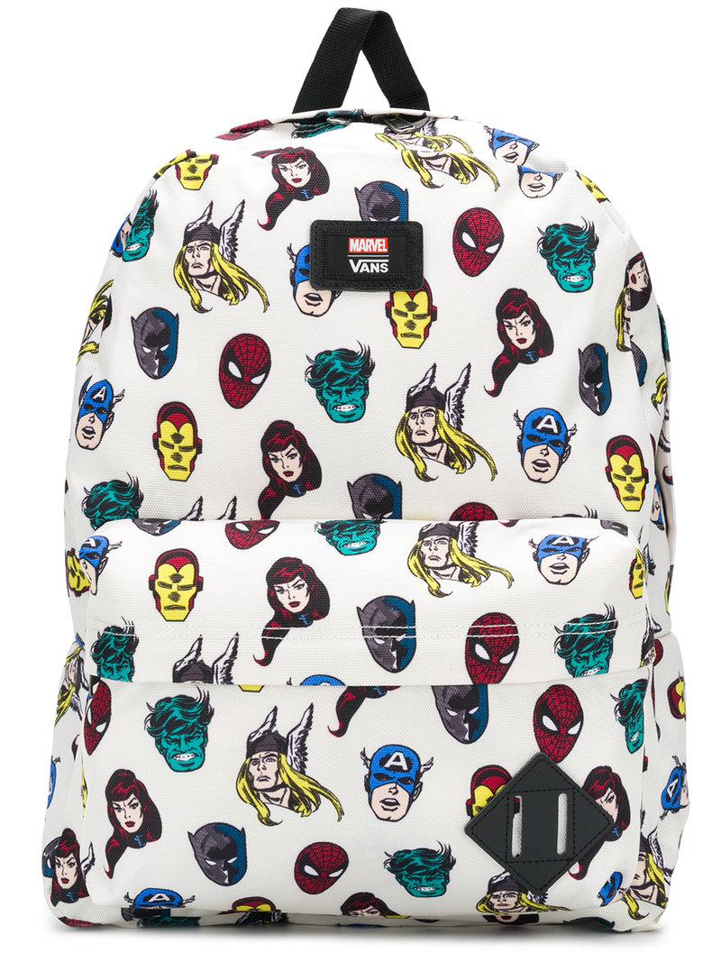 Vans X Marvel Avengers Backpack in White for Men | Lyst