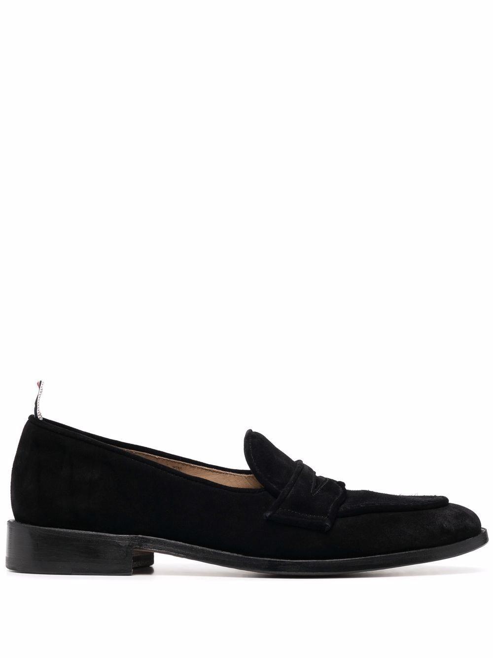 Thom Browne Varsity Penny-strap Loafers in Black for Men | Lyst