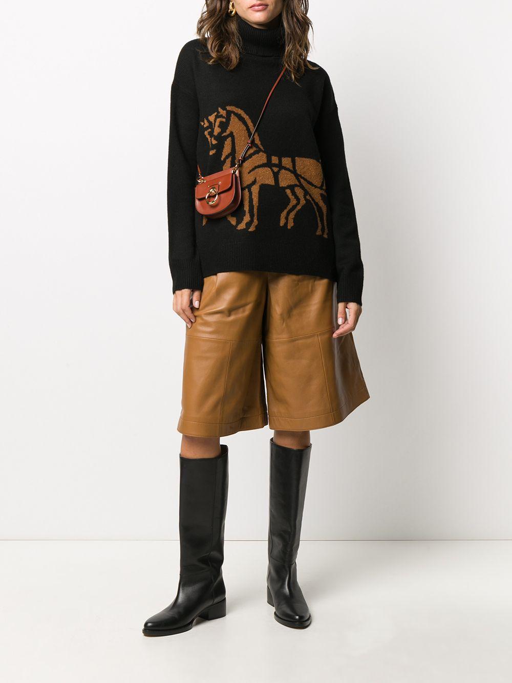 COACH Cashmere Horse And Carriage Jumper in Black | Lyst