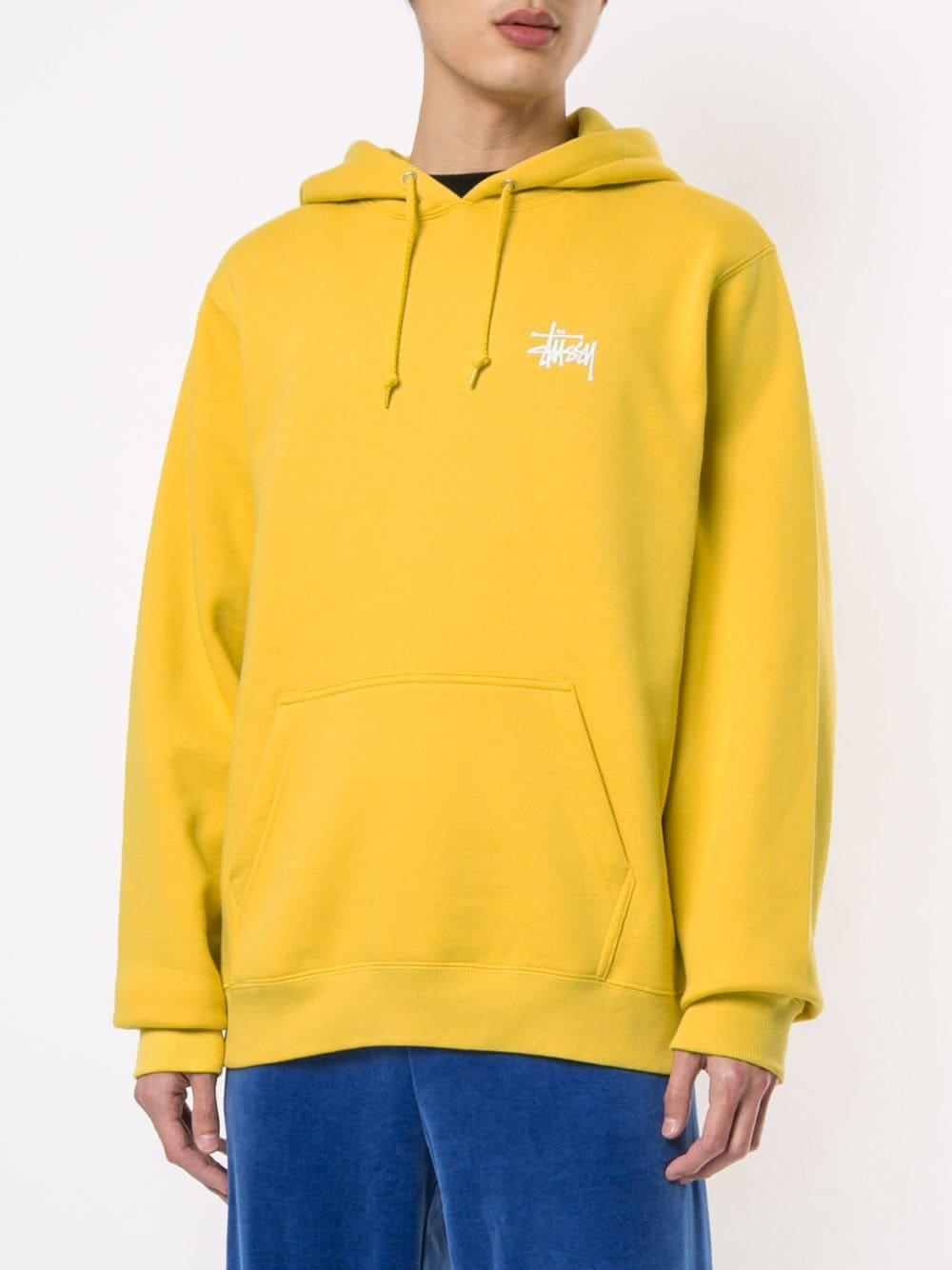 Sudadera con capucha Stussy de Algodón de color Amarillo para hombre | Lyst