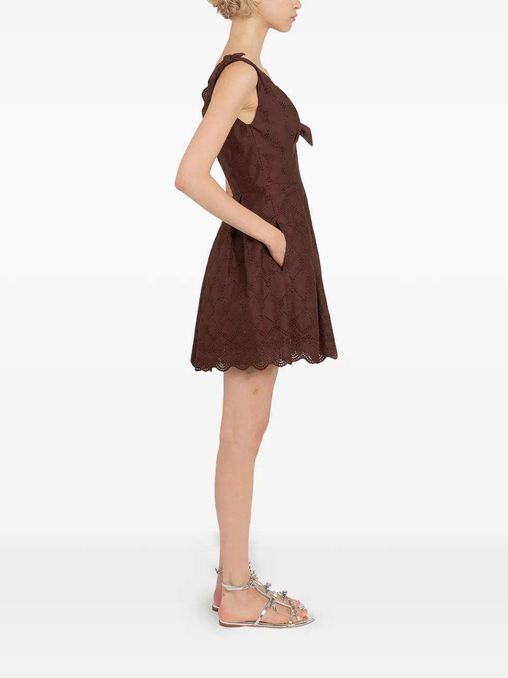 Giambattista Valli A.Line Mini Dress in Brown | Lyst Giambattista Valli A.Line Mini Dress in Brown | Lyst