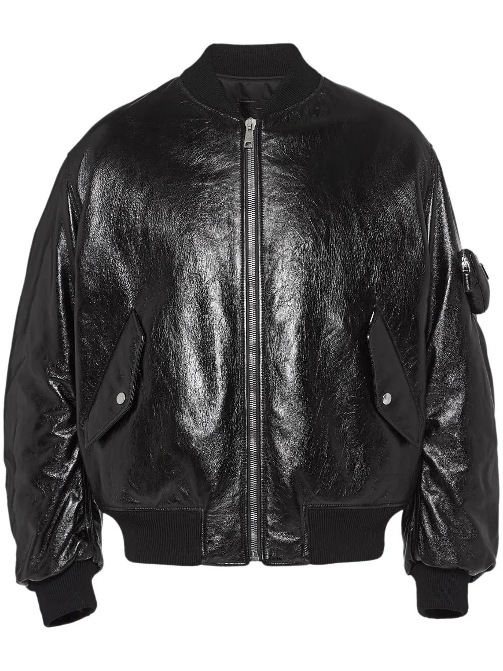 PRADA ディアスキン　スポーツレザージャケット SOLD OUT 2000s PRADA SPORT Switched Leather Motorcycle