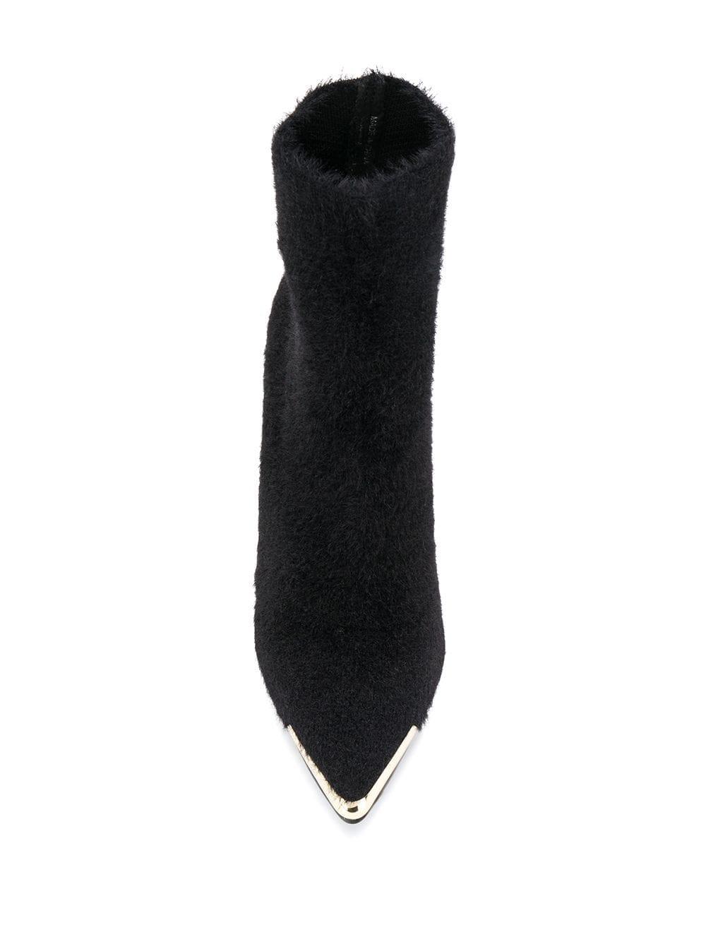 versace fur boots