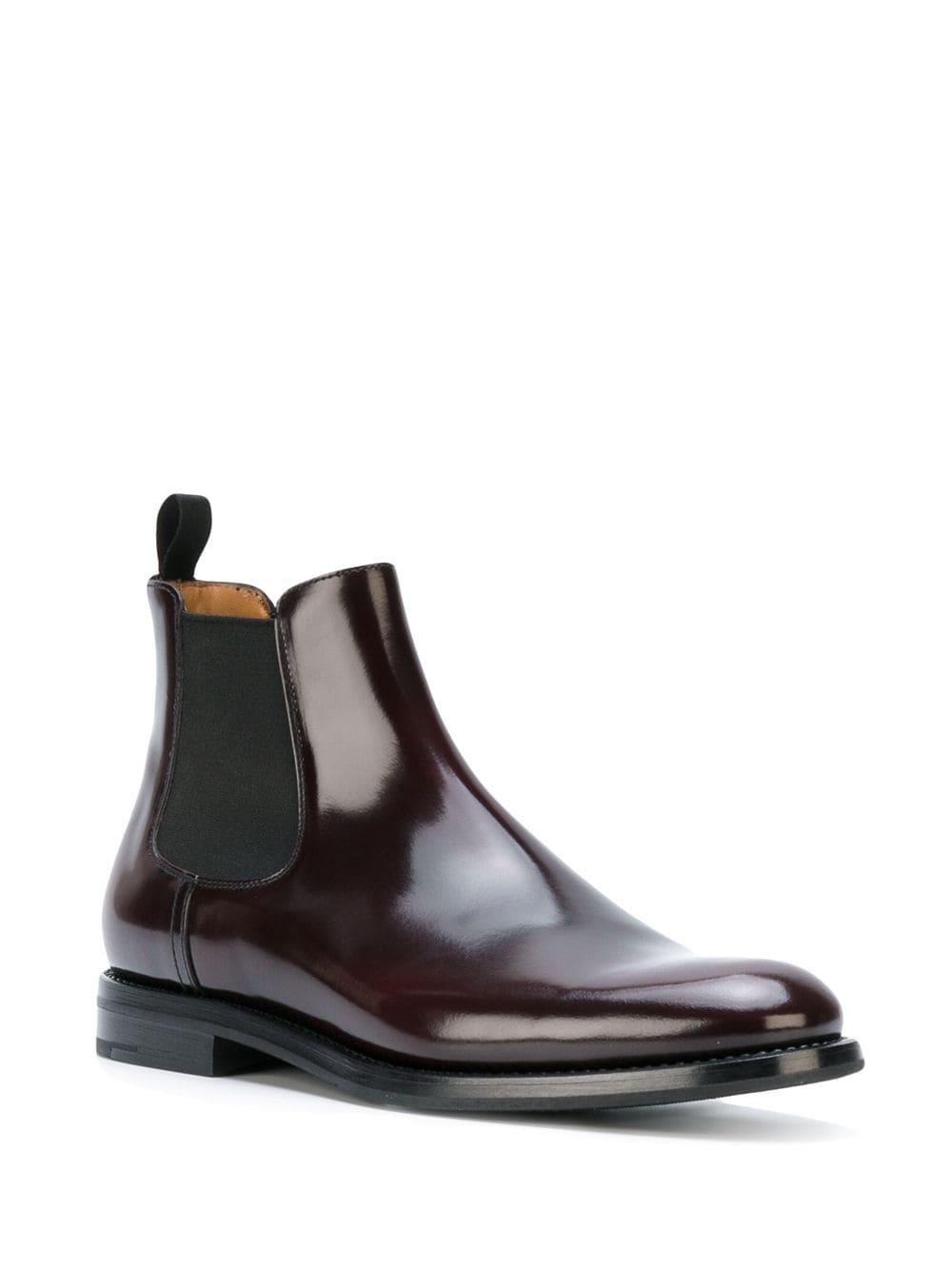 Church's Leather Monmouth Wg Chelsea Boots in Red - Lyst
