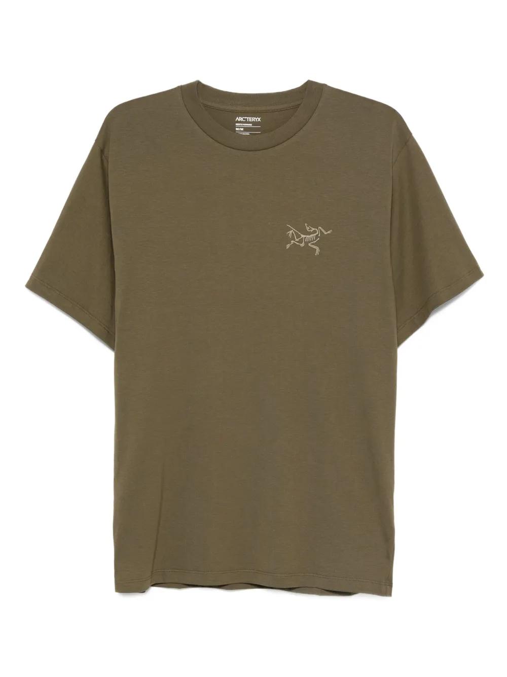 Arc'teryx Logo-Embroidered Crew-Neck T-Shirt in Green for Men | Lyst