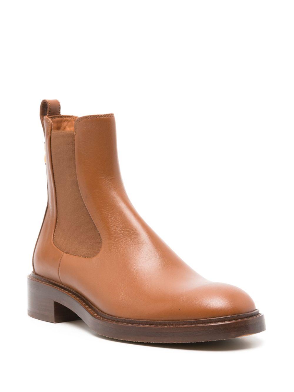 Designer Chloe Leather Chelsea Boots for Women Up to 73 off Lyst