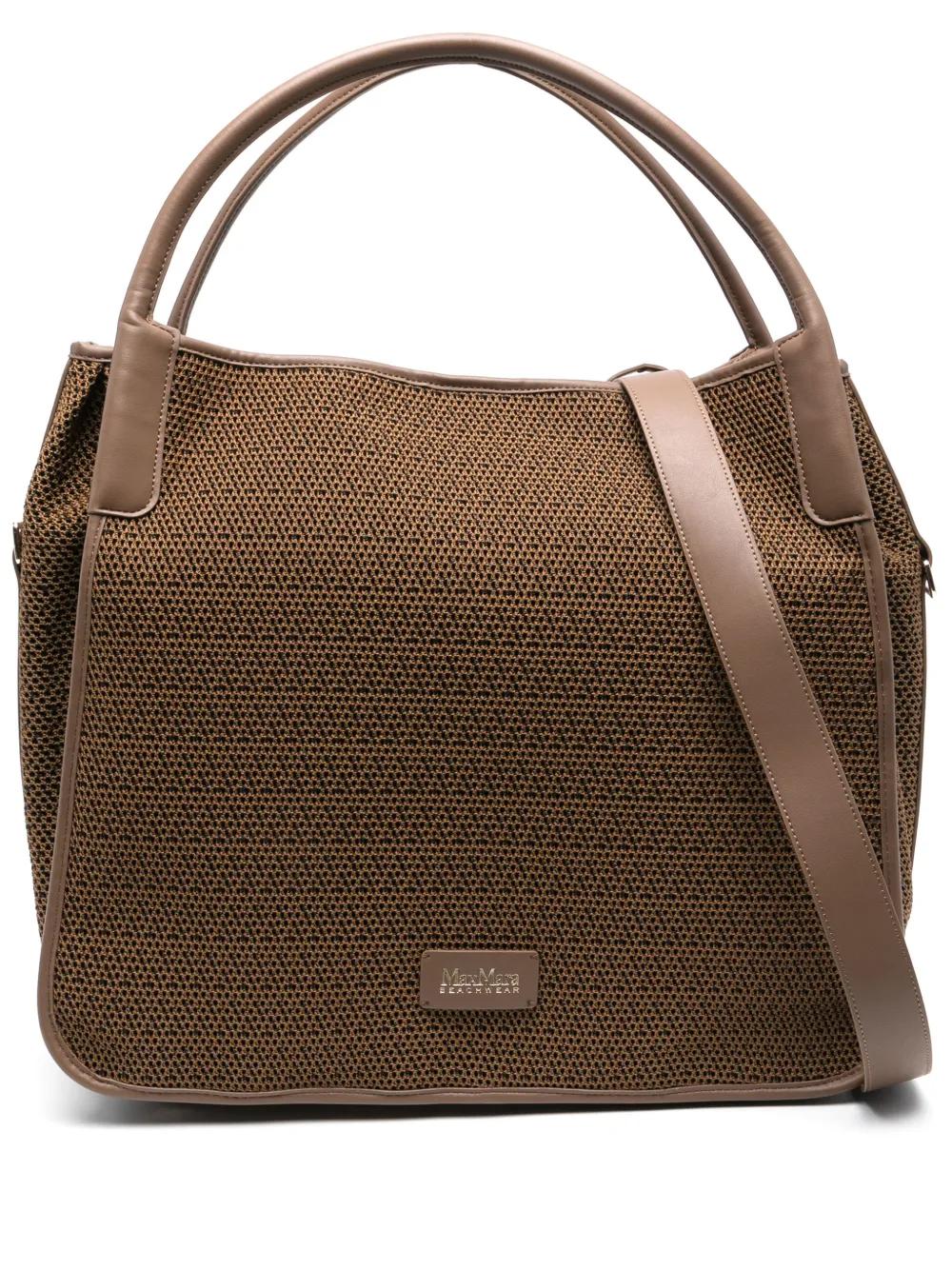 Max Mara Medium Freda Beach Bag in Brown | Lyst